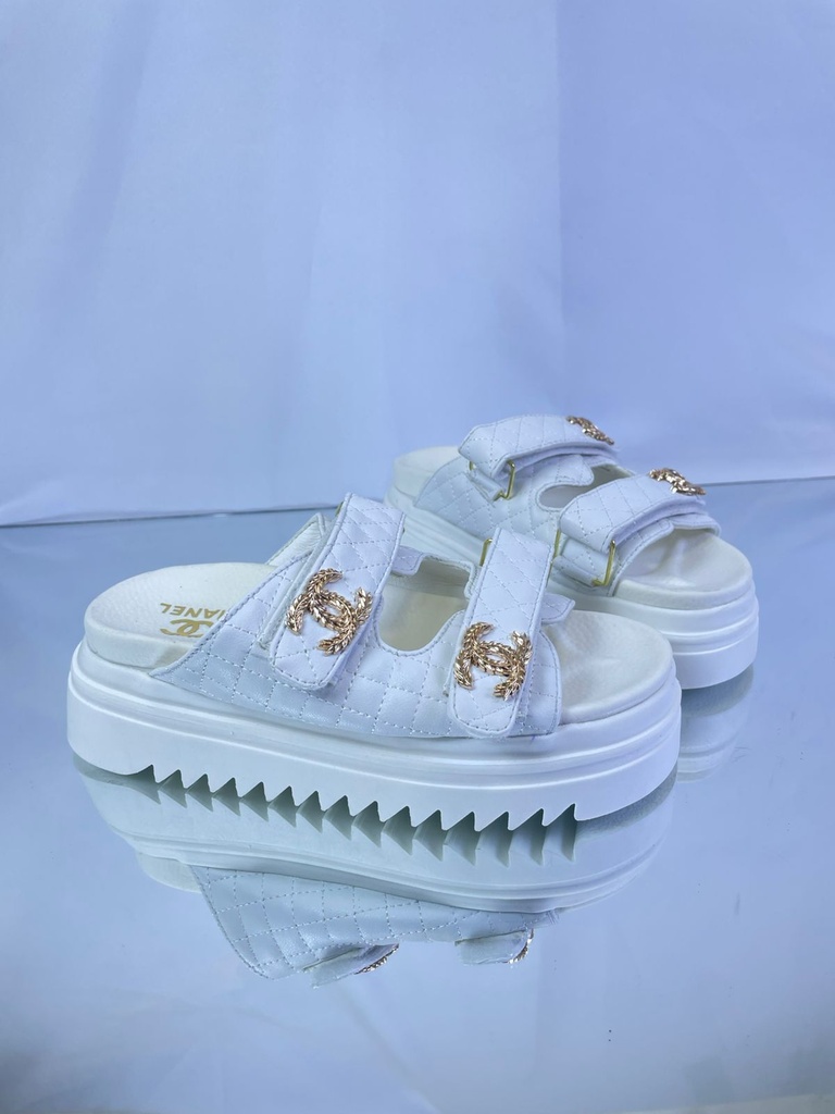 Sandalia Chanel Blanca