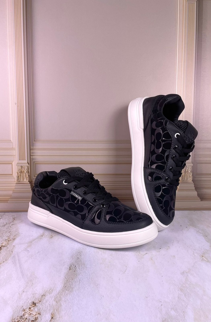 Coach Charol Gamuza Pin Blanco D