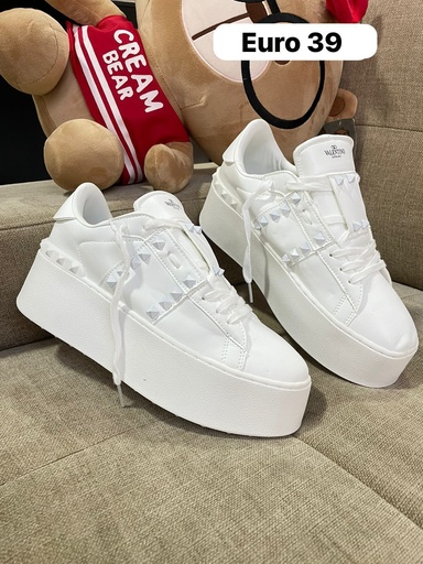 Valentino Rockstud VG22 (36 - 35 Col - 5/5.5 us, Blanco)