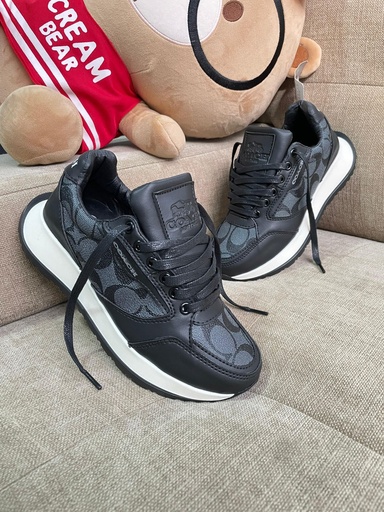 [Coach Gris Suela Blanca] Coach Gris Suela Blanca