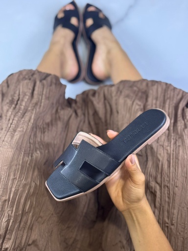 Sandalia Hermes Negro 