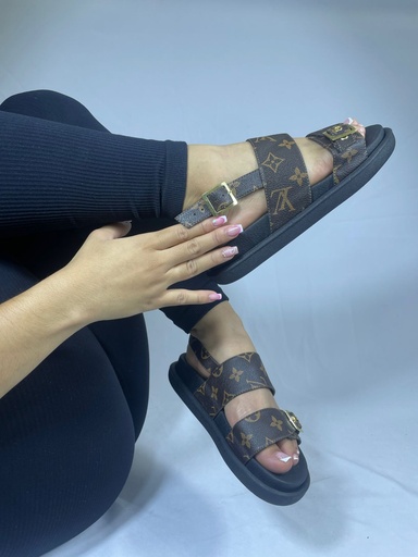Sandalia Louis Vuitton Cafe Adhesivo