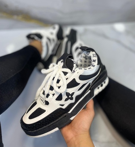 Louis Vuitton Skate AAA Negro Blanco Letras
